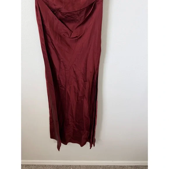 Staud Marcel Silk Dress – Sangria – Size 0 – NWT - Picture 4 of 8